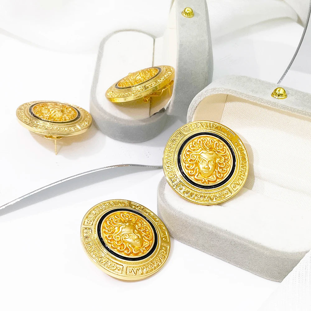 Hip Hop Jewelry Set Fashion Lion Heads Necklaces Cuban Link Bracelet Earring Ring For Women Cocktail Party Jewelry Gifts 2026