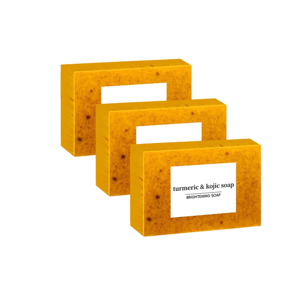 1/2/3/5Pcs 100g Turmeric Hand Made Soap, Lemon Kojic Acid Soap, Shower and Facial Soap Body Care