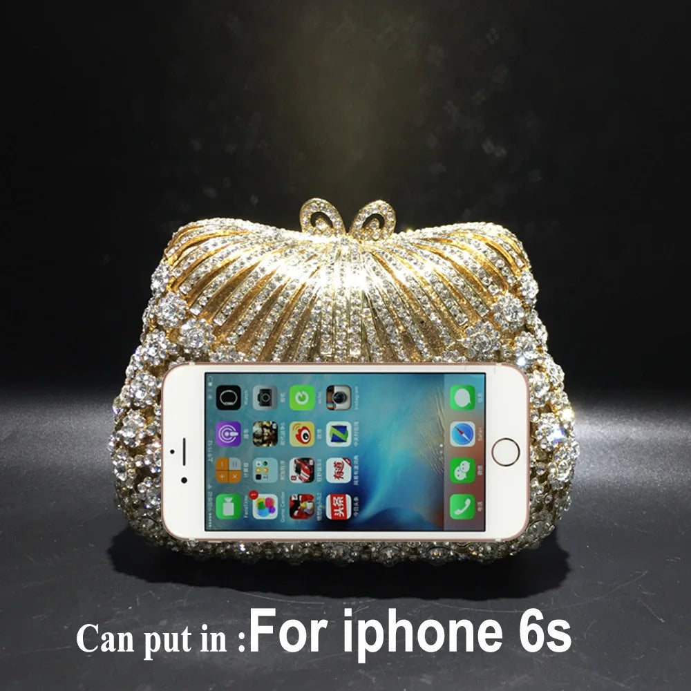New dinner bag trendy rhinestone bag fashionable and high-end shoulder handbag women's bag