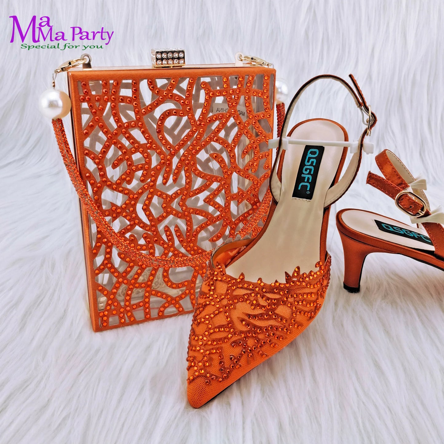 2024 Mature Style INS Hot Sale Italian Design Shoes and Bag to Match in Wine Color High Quality Hollowing out Design for Dress