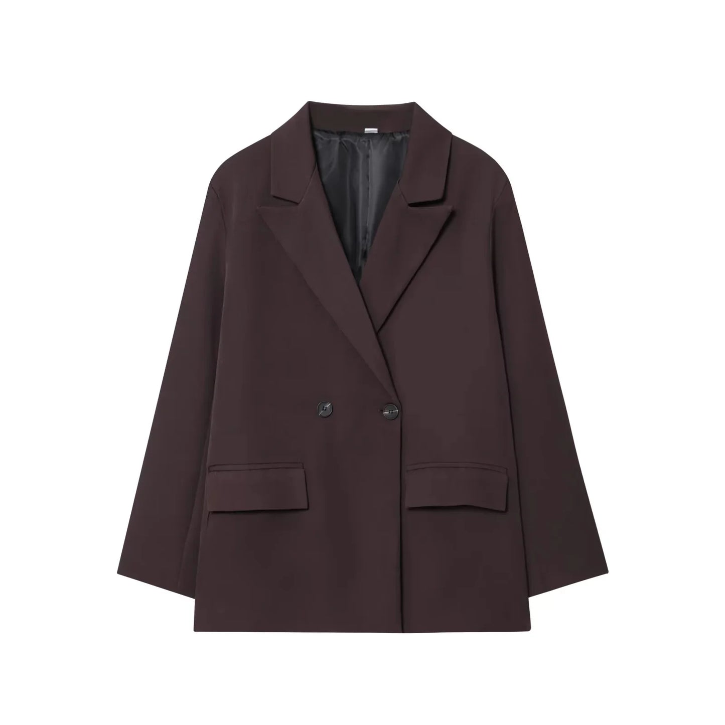 KONDALA Elegant Double Breasted Suit Women Trendy Commute Lapel Blazer Coat 2026 Spring Summer Minimalist Office Lady Blazer