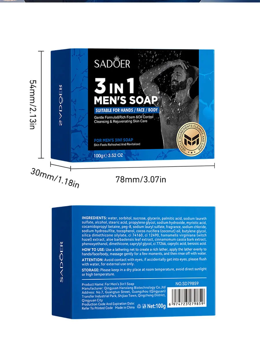 Men's 3-in-1 Aloe Cleansing Bar