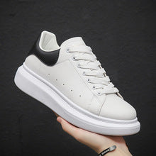 Douchuan Thick-Soled Moral Training Shoes for Men 2025 Summer New Breathable Canvas Shoes for Men Versatile White Shoes Casual Sneakers for Men