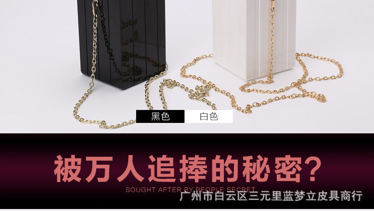 Lipstick Bag Lipstick Clutch Shoulder Evening Bag Chain Evening Bag Mini Acrylic Bag Clutch Women's Bag Dropshipping
