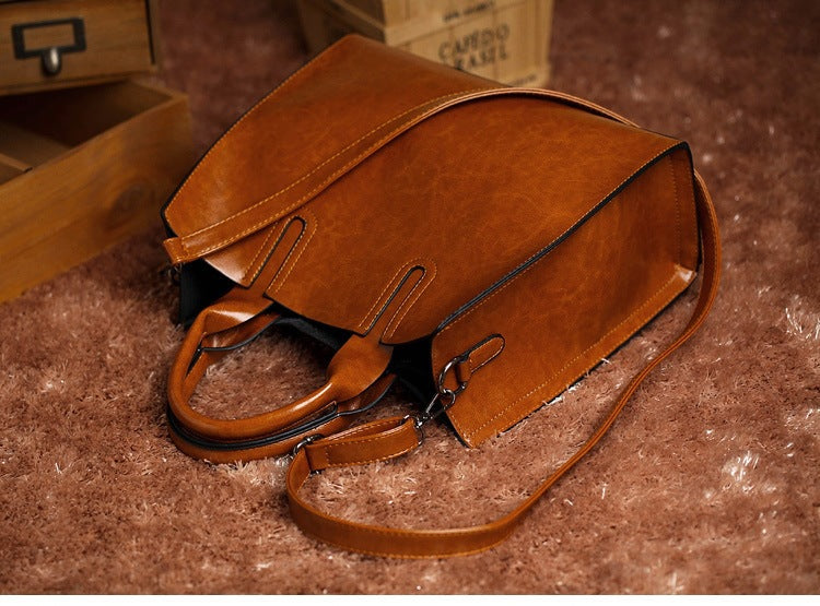 2025 New Women's Bag Women's Tote Bag Simple Large Leather Bag Versatile Shoulder Crossbody Bag Large Capacity Handbag
