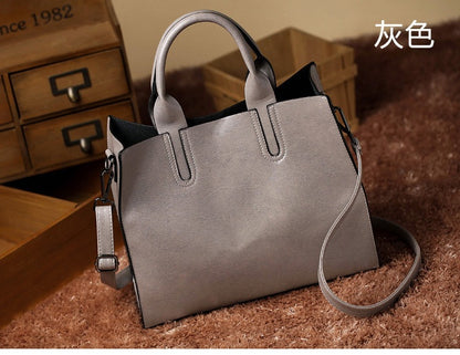 2025 New Women's Bag Women's Tote Bag Simple Large Leather Bag Versatile Shoulder Crossbody Bag Large Capacity Handbag