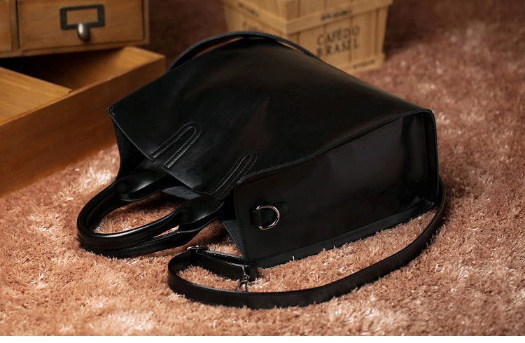 2025 New Women's Bag Women's Tote Bag Simple Large Leather Bag Versatile Shoulder Crossbody Bag Large Capacity Handbag