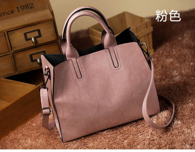 2025 New Women's Bag Women's Tote Bag Simple Large Leather Bag Versatile Shoulder Crossbody Bag Large Capacity Handbag