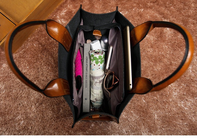 2025 New Women's Bag Women's Tote Bag Simple Large Leather Bag Versatile Shoulder Crossbody Bag Large Capacity Handbag