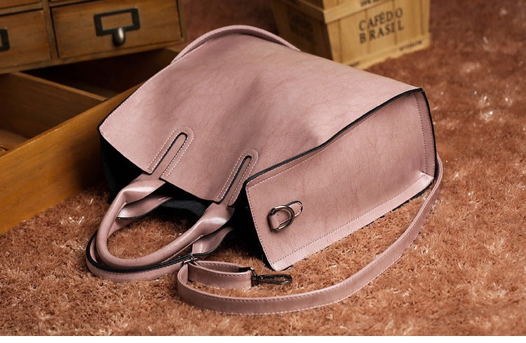 2025 New Women's Bag Women's Tote Bag Simple Large Leather Bag Versatile Shoulder Crossbody Bag Large Capacity Handbag