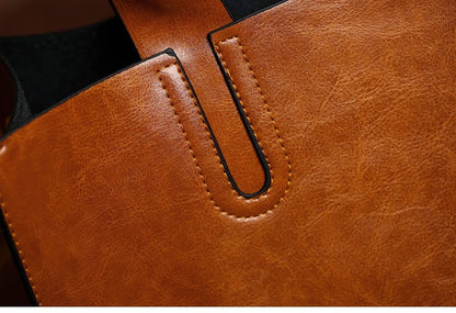 2025 New Women's Bag Women's Tote Bag Simple Large Leather Bag Versatile Shoulder Crossbody Bag Large Capacity Handbag