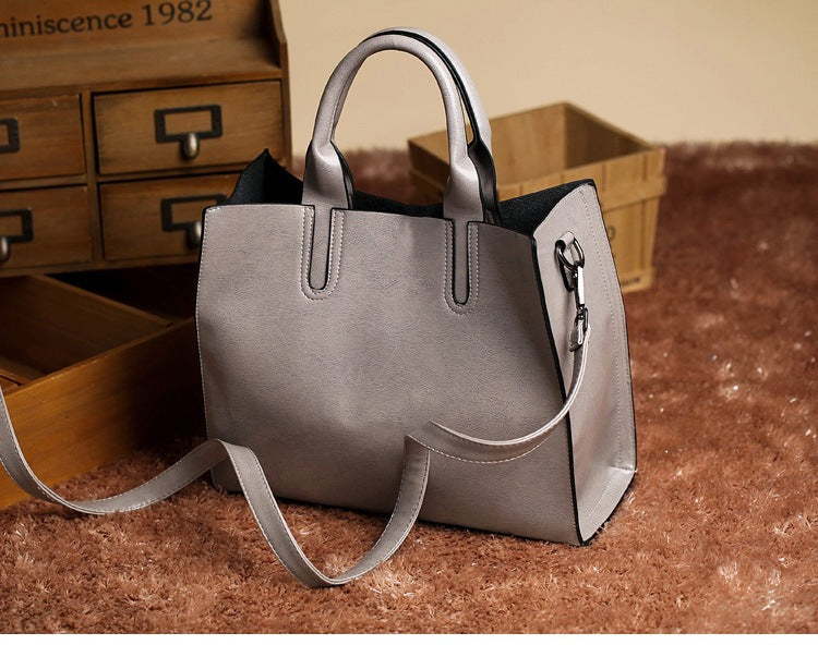 2025 New Women's Bag Women's Tote Bag Simple Large Leather Bag Versatile Shoulder Crossbody Bag Large Capacity Handbag