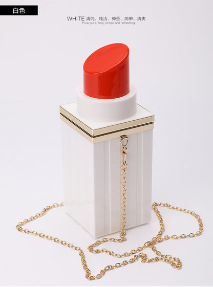 Lipstick Bag Lipstick Clutch Shoulder Evening Bag Chain Evening Bag Mini Acrylic Bag Clutch Women's Bag Dropshipping
