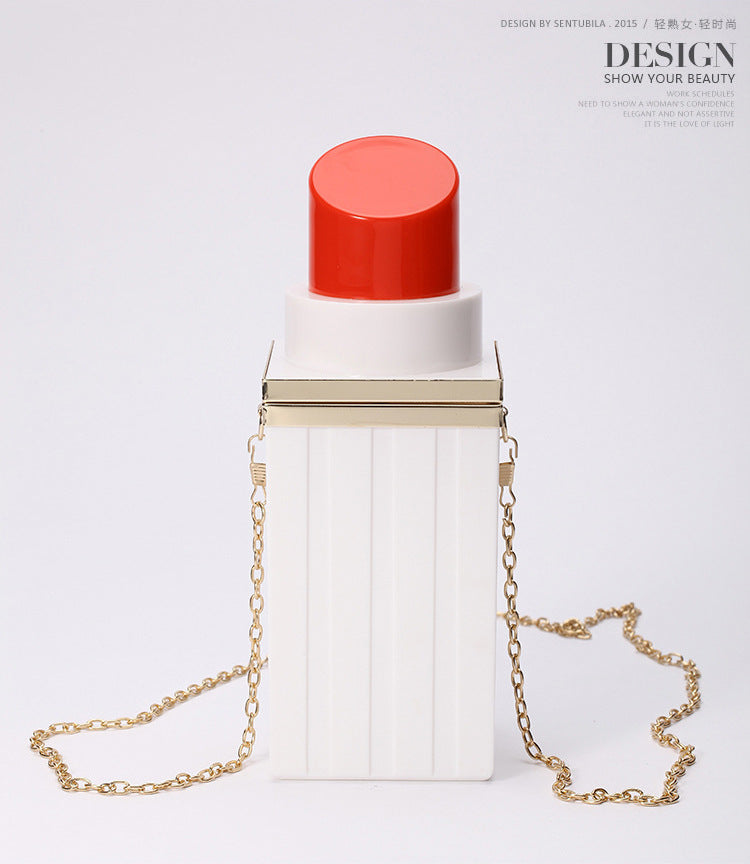 Lipstick Bag Lipstick Clutch Shoulder Evening Bag Chain Evening Bag Mini Acrylic Bag Clutch Women's Bag Dropshipping