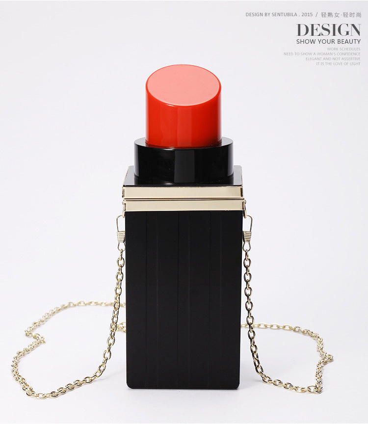 Lipstick Bag Lipstick Clutch Shoulder Evening Bag Chain Evening Bag Mini Acrylic Bag Clutch Women's Bag Dropshipping