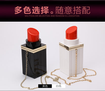 Lipstick Bag Lipstick Clutch Shoulder Evening Bag Chain Evening Bag Mini Acrylic Bag Clutch Women's Bag Dropshipping