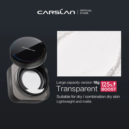 CARSLAN Black Magnetic Translucent Loose Setting Powder Makeup Waterproof Long Lasting Matte Oil Control Finishing Face Powder
