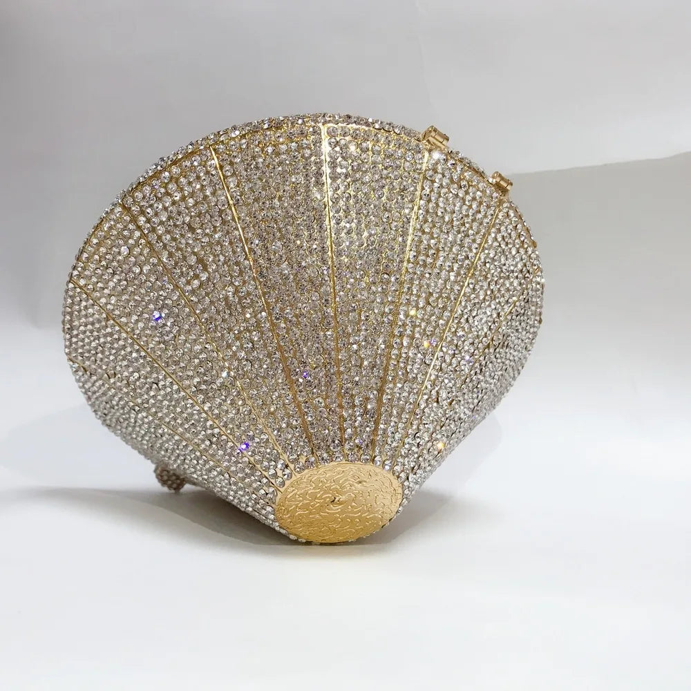 XIYUAN Newest Diamond ring shape bag Luxury Diamonds Clutch Bags Women Prom Evening Bags Designer Handbags clutch purse wallet