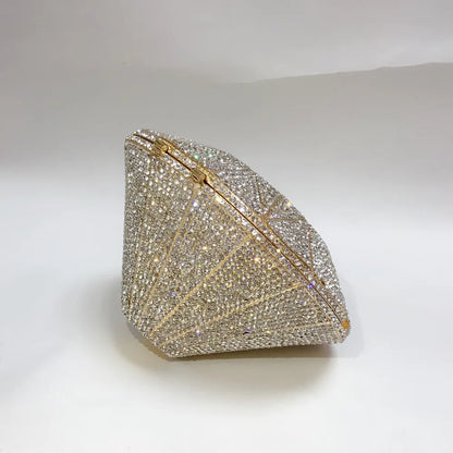 XIYUAN Newest Diamond ring shape bag Luxury Diamonds Clutch Bags Women Prom Evening Bags Designer Handbags clutch purse wallet
