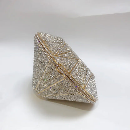 XIYUAN Newest Diamond ring shape bag Luxury Diamonds Clutch Bags Women Prom Evening Bags Designer Handbags clutch purse wallet