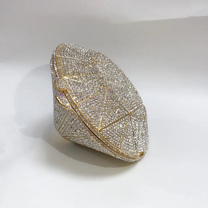 XIYUAN Newest Diamond ring shape bag Luxury Diamonds Clutch Bags Women Prom Evening Bags Designer Handbags clutch purse wallet
