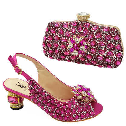 New Silver Color Nigerian Women's Shoes and Bags Party  African Fashion Shoes and Bags Wedding Shoes and Bags