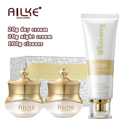 AILKE Women Whitening Facial Skin Care Set, Dark Spots Remover, Anti Wrinkles, Even Skin Tone, for All Skin Types Kit
