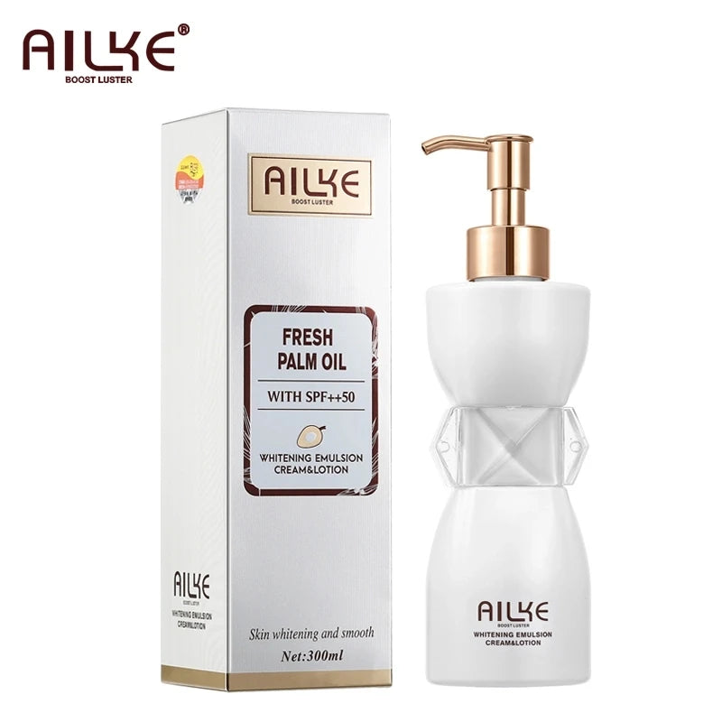 AILKE Collagen Whitening Body Lotion, Intense Moisturizing Cream for Women, Reduce Dark Spots, Melanin, With Nicotinamide