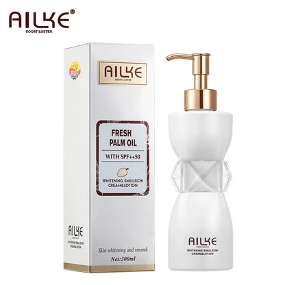 AILKE Collagen Whitening Body Lotion, Intense Moisturizing Cream for Women, Reduce Dark Spots, Melanin, With Nicotinamide