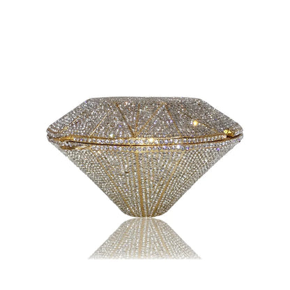 XIYUAN Newest Diamond ring shape bag Luxury Diamonds Clutch Bags Women Prom Evening Bags Designer Handbags clutch purse wallet