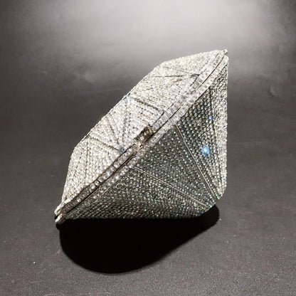 XIYUAN Newest Diamond ring shape bag Luxury Diamonds Clutch Bags Women Prom Evening Bags Designer Handbags clutch purse wallet