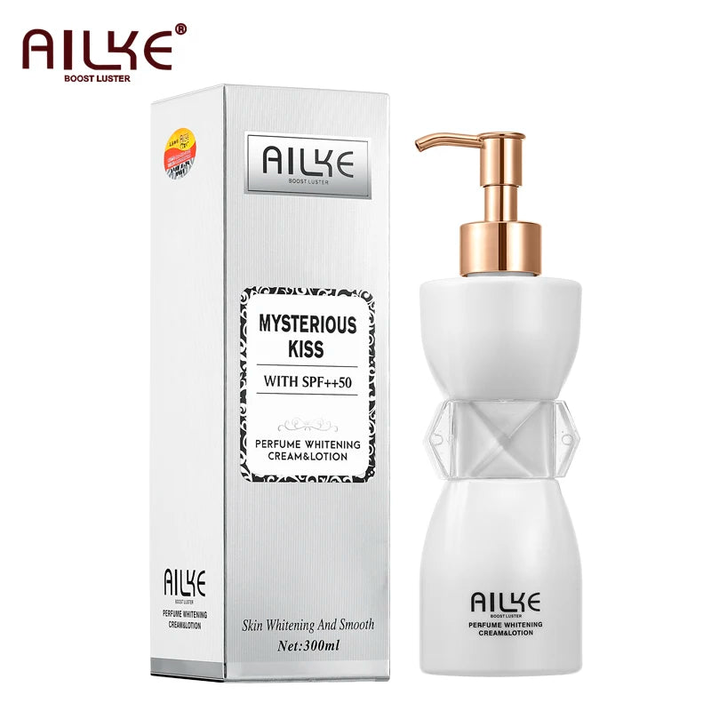 AILKE Collagen Whitening Body Lotion, Intense Moisturizing Cream for Women, Reduce Dark Spots, Melanin, With Nicotinamide