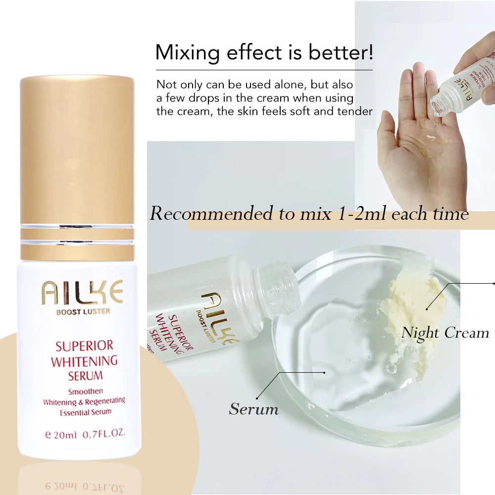 AILKE Women Whitening Facial Skin Care Set, Dark Spots Remover, Anti Wrinkles, Even Skin Tone, for All Skin Types Kit