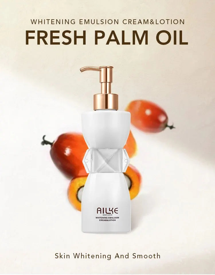 AILKE Collagen Whitening Body Lotion, Intense Moisturizing Cream for Women, Reduce Dark Spots, Melanin, With Nicotinamide