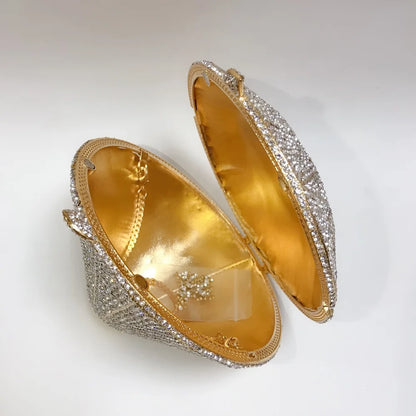 XIYUAN Newest Diamond ring shape bag Luxury Diamonds Clutch Bags Women Prom Evening Bags Designer Handbags clutch purse wallet