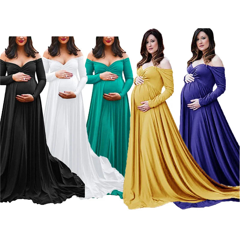 Woman Pregnancy Clothes New Sleeveless Maternity Dresses Photoshoot Women See-through High Elastic Net Photography Dress