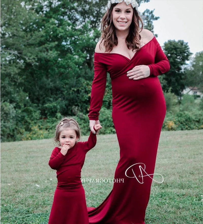 Woman Pregnancy Clothes New Sleeveless Maternity Dresses Photoshoot Women See-through High Elastic Net Photography Dress