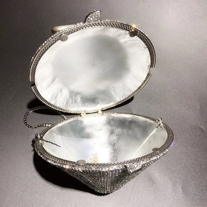 XIYUAN Newest Diamond ring shape bag Luxury Diamonds Clutch Bags Women Prom Evening Bags Designer Handbags clutch purse wallet
