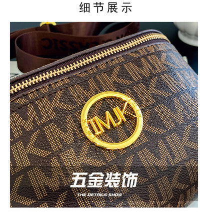 Brand Handbags for Women 2026 New Style Monogram Fashion Texture Retro Print Women's Chest Bag Versatile Shoulder Crossbody Bag