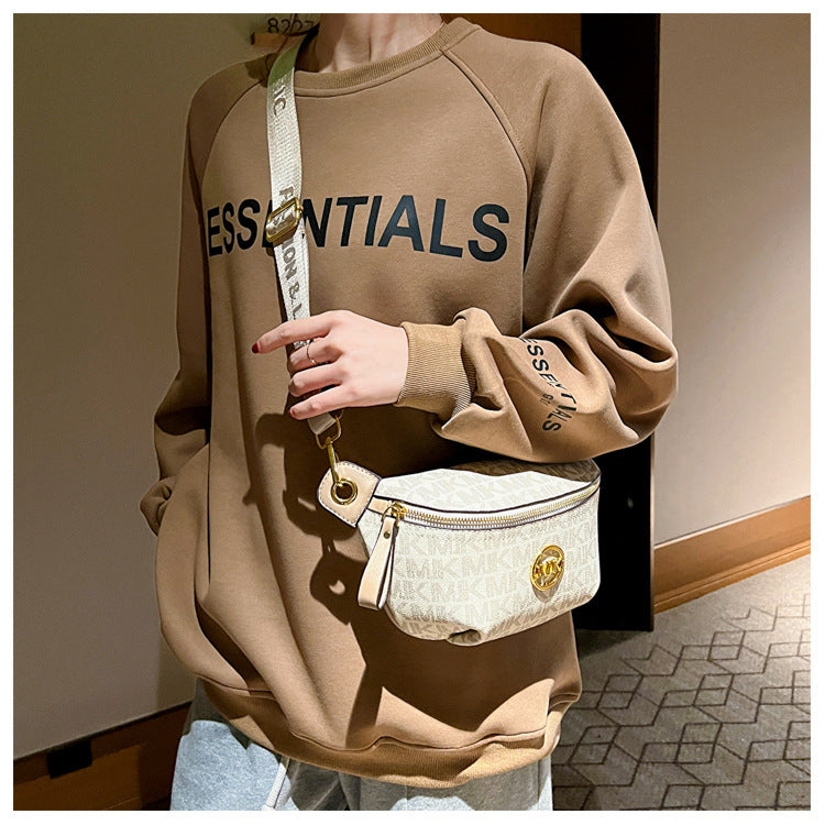 Brand Handbags for Women 2026 New Style Monogram Fashion Texture Retro Print Women's Chest Bag Versatile Shoulder Crossbody Bag