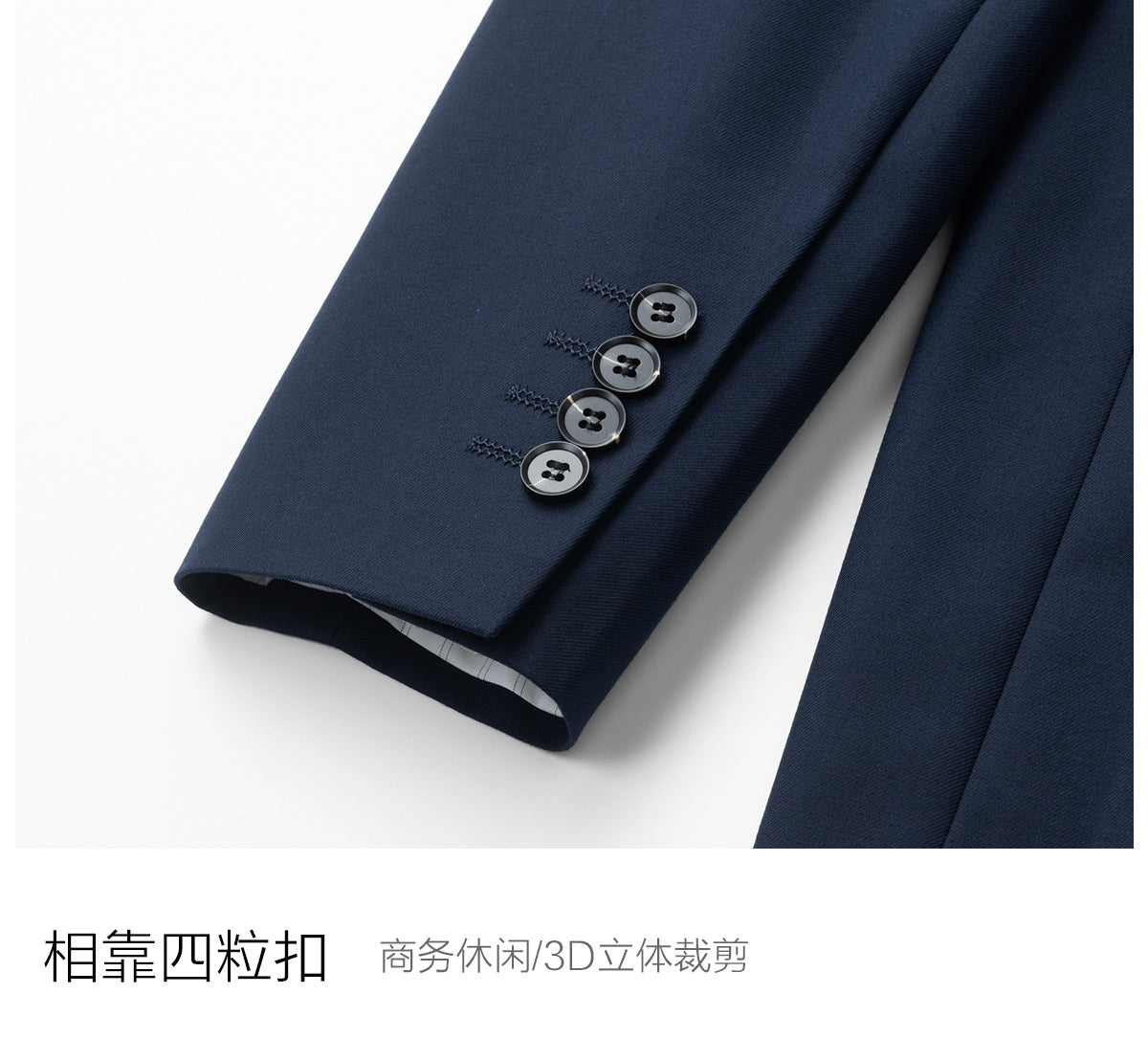 Suit Suit Men's Suit Navy Blue Wedding Dress Groomsmen Group Clothing Insurance Sales Staff Clothing Customization