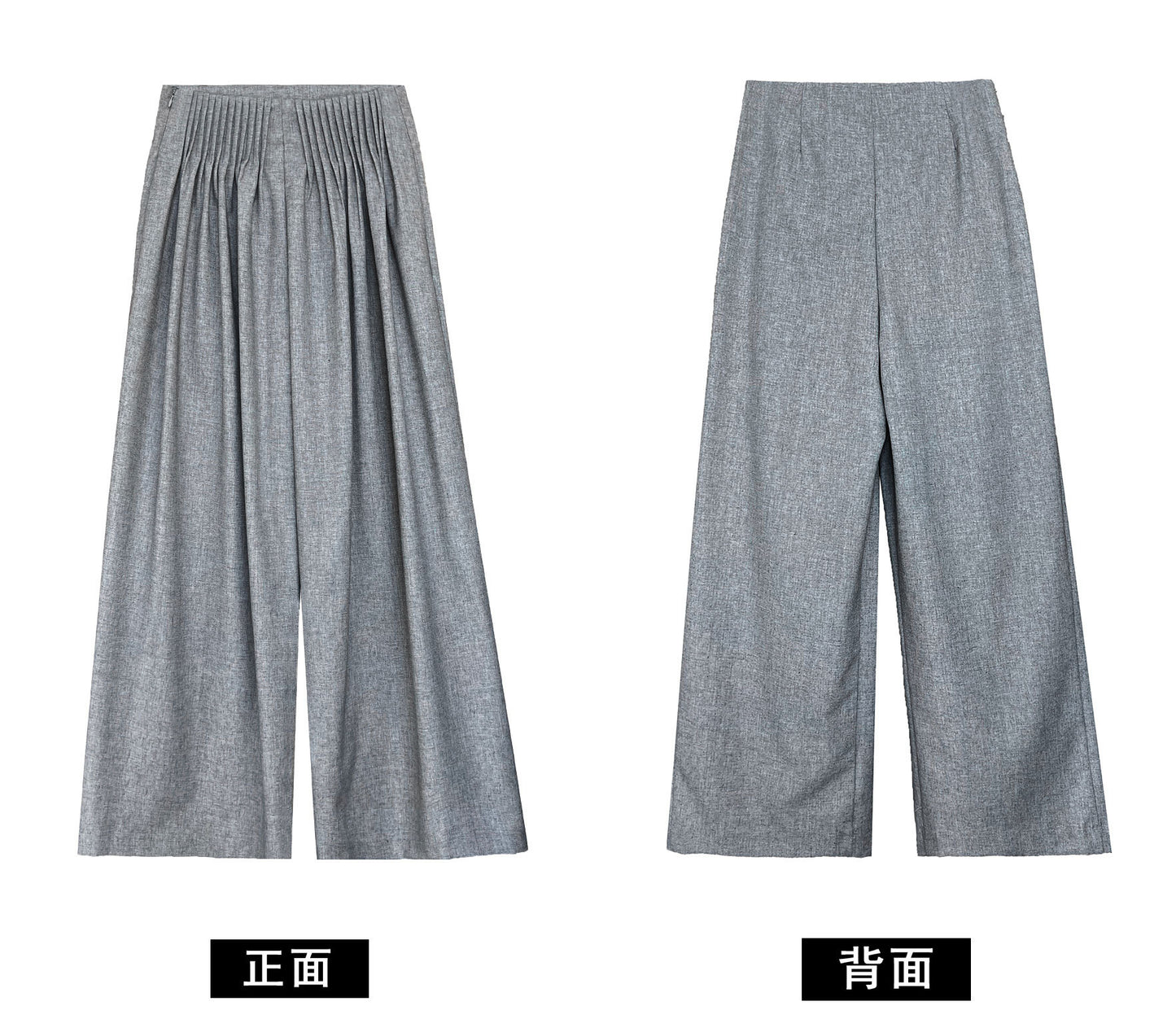 Luxi Gao Ding worsted ~ design pleated suit pants trousers women's old money style high waist mopping wide leg pants 1919