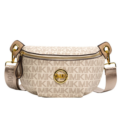 Brand Handbags for Women 2026 New Style Monogram Fashion Texture Retro Print Women's Chest Bag Versatile Shoulder Crossbody Bag
