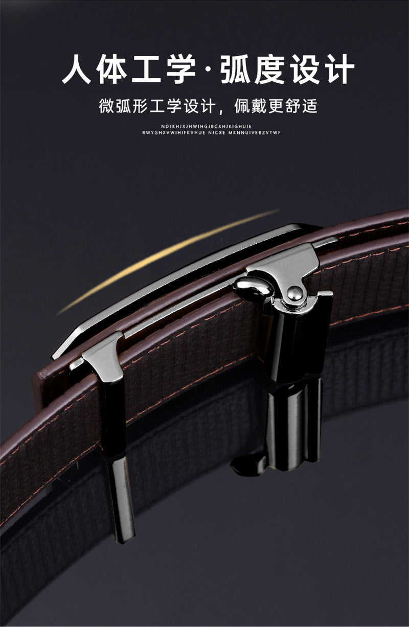 Men's Crocodile Pattern Leather Belt