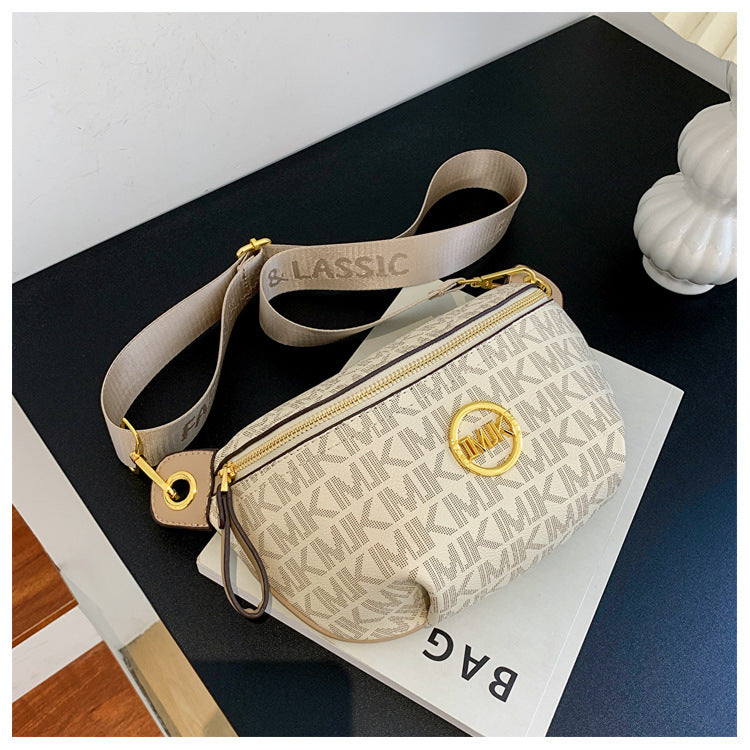 Brand Handbags for Women 2026 New Style Monogram Fashion Texture Retro Print Women's Chest Bag Versatile Shoulder Crossbody Bag