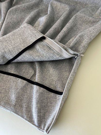 Luxi Gao Ding worsted ~ design pleated suit pants trousers women's old money style high waist mopping wide leg pants 1919