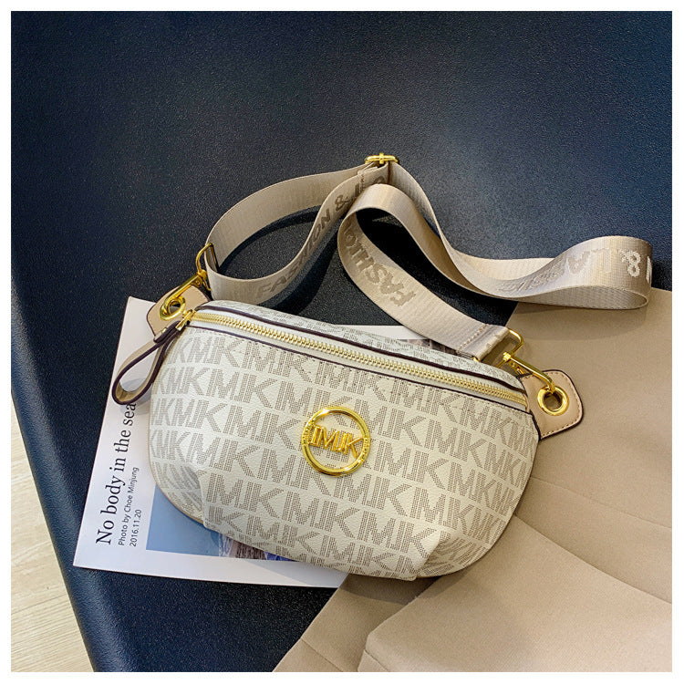 Brand Handbags for Women 2026 New Style Monogram Fashion Texture Retro Print Women's Chest Bag Versatile Shoulder Crossbody Bag