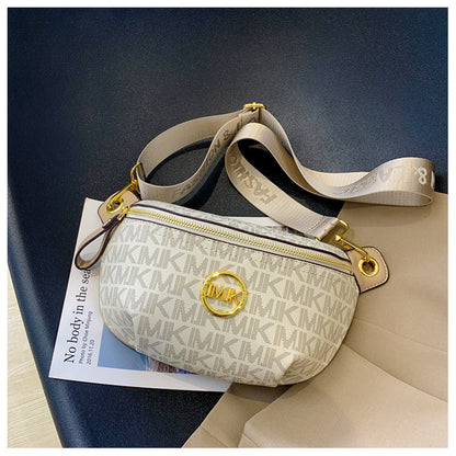 Brand Handbags for Women 2026 New Style Monogram Fashion Texture Retro Print Women's Chest Bag Versatile Shoulder Crossbody Bag