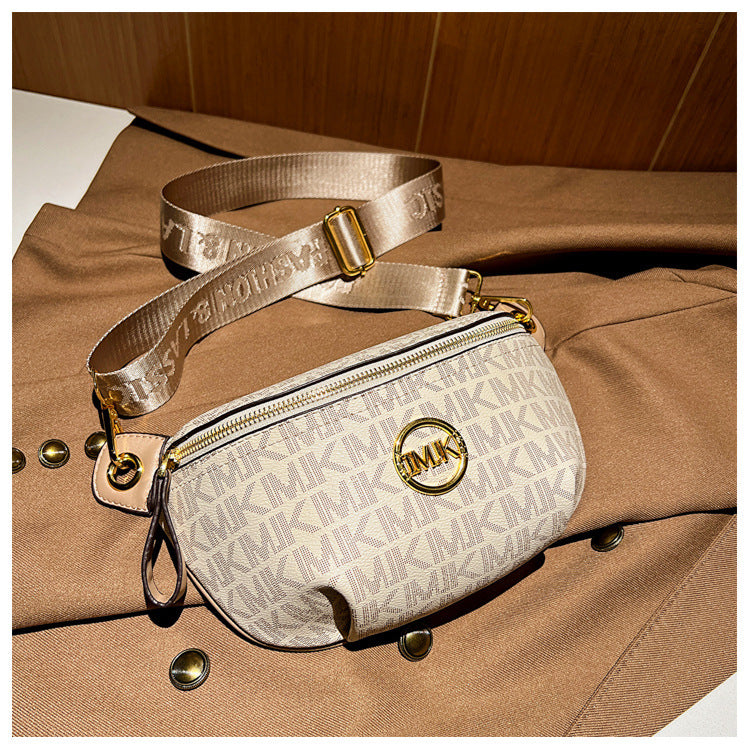 Brand Handbags for Women 2026 New Style Monogram Fashion Texture Retro Print Women's Chest Bag Versatile Shoulder Crossbody Bag