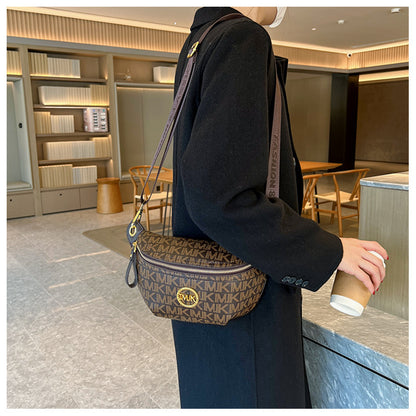 Brand Handbags for Women 2026 New Style Monogram Fashion Texture Retro Print Women's Chest Bag Versatile Shoulder Crossbody Bag